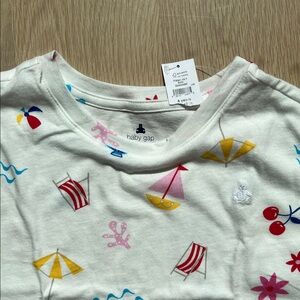 GAP Kids Short Sleeve Tee - White with Multicolor Print